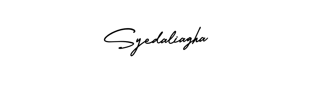 Also You can easily find your signature by using the search form. We will create Syedaliagha name handwritten signature images for you free of cost using AmerikaSignatureDemo-Regular sign style. Syedaliagha signature style 3 images and pictures png