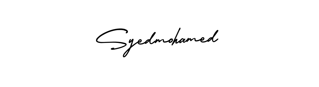 Also we have Syedmohamed name is the best signature style. Create professional handwritten signature collection using AmerikaSignatureDemo-Regular autograph style. Syedmohamed signature style 3 images and pictures png
