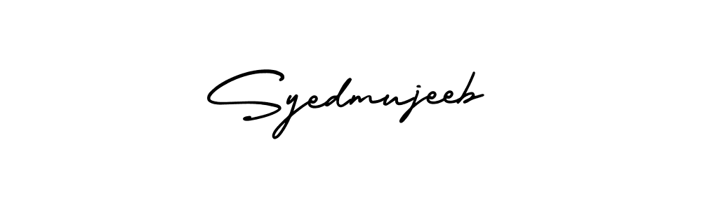 It looks lik you need a new signature style for name Syedmujeeb. Design unique handwritten (AmerikaSignatureDemo-Regular) signature with our free signature maker in just a few clicks. Syedmujeeb signature style 3 images and pictures png