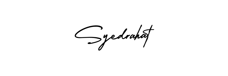 Create a beautiful signature design for name Syedrahat. With this signature (AmerikaSignatureDemo-Regular) fonts, you can make a handwritten signature for free. Syedrahat signature style 3 images and pictures png