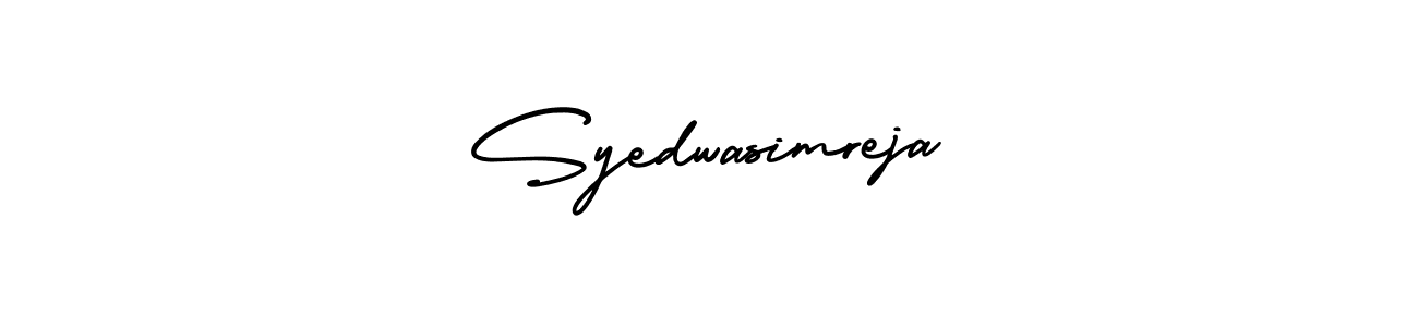 Also we have Syedwasimreja name is the best signature style. Create professional handwritten signature collection using AmerikaSignatureDemo-Regular autograph style. Syedwasimreja signature style 3 images and pictures png
