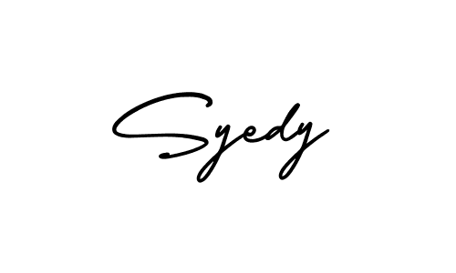 Create a beautiful signature design for name Syedy. With this signature (AmerikaSignatureDemo-Regular) fonts, you can make a handwritten signature for free. Syedy signature style 3 images and pictures png