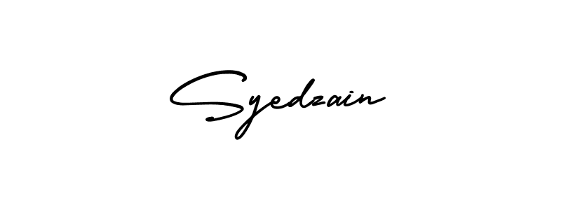 Create a beautiful signature design for name Syedzain. With this signature (AmerikaSignatureDemo-Regular) fonts, you can make a handwritten signature for free. Syedzain signature style 3 images and pictures png