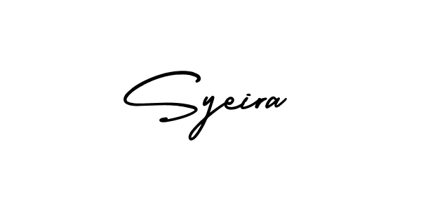 Create a beautiful signature design for name Syeira. With this signature (AmerikaSignatureDemo-Regular) fonts, you can make a handwritten signature for free. Syeira signature style 3 images and pictures png