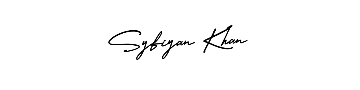 How to make Syfiyan Khan signature? AmerikaSignatureDemo-Regular is a professional autograph style. Create handwritten signature for Syfiyan Khan name. Syfiyan Khan signature style 3 images and pictures png