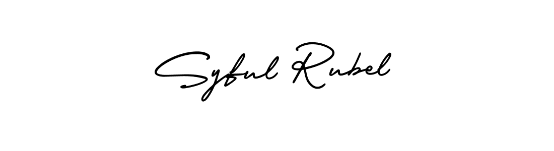 Make a beautiful signature design for name Syful Rubel. With this signature (AmerikaSignatureDemo-Regular) style, you can create a handwritten signature for free. Syful Rubel signature style 3 images and pictures png