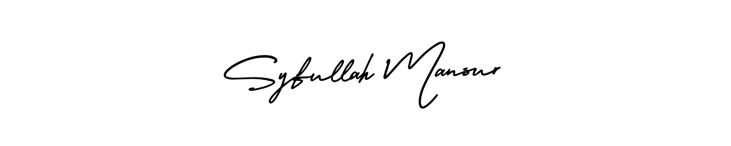 Also we have Syfullah Mansur name is the best signature style. Create professional handwritten signature collection using AmerikaSignatureDemo-Regular autograph style. Syfullah Mansur signature style 3 images and pictures png
