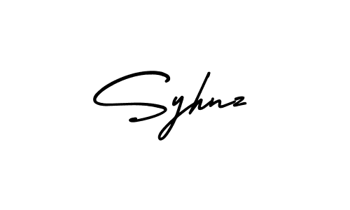 How to make Syhnz signature? AmerikaSignatureDemo-Regular is a professional autograph style. Create handwritten signature for Syhnz name. Syhnz signature style 3 images and pictures png