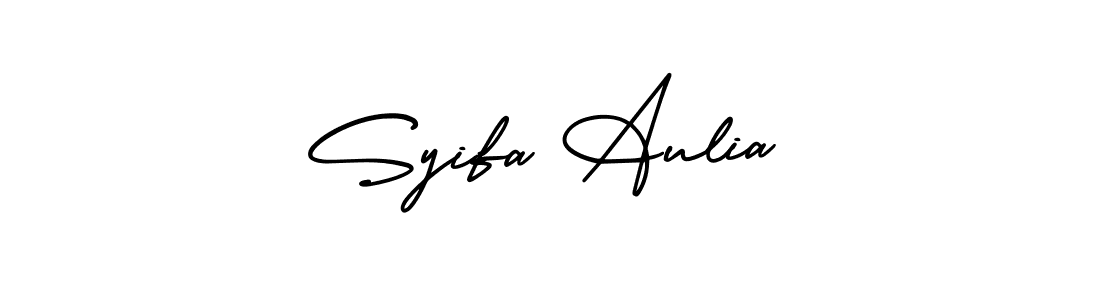 Make a beautiful signature design for name Syifa Aulia. With this signature (AmerikaSignatureDemo-Regular) style, you can create a handwritten signature for free. Syifa Aulia signature style 3 images and pictures png