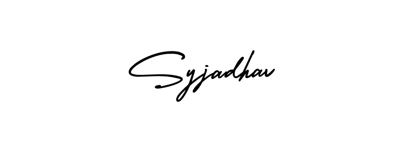 Make a beautiful signature design for name Syjadhav. With this signature (AmerikaSignatureDemo-Regular) style, you can create a handwritten signature for free. Syjadhav signature style 3 images and pictures png