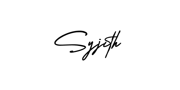 AmerikaSignatureDemo-Regular is a professional signature style that is perfect for those who want to add a touch of class to their signature. It is also a great choice for those who want to make their signature more unique. Get Syjith name to fancy signature for free. Syjith signature style 3 images and pictures png