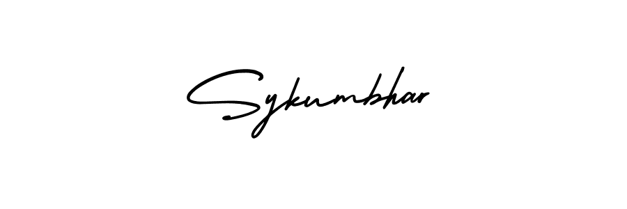 Sykumbhar stylish signature style. Best Handwritten Sign (AmerikaSignatureDemo-Regular) for my name. Handwritten Signature Collection Ideas for my name Sykumbhar. Sykumbhar signature style 3 images and pictures png