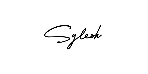 Make a beautiful signature design for name Sylesh. With this signature (AmerikaSignatureDemo-Regular) style, you can create a handwritten signature for free. Sylesh signature style 3 images and pictures png