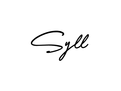 You should practise on your own different ways (AmerikaSignatureDemo-Regular) to write your name (Syll) in signature. don't let someone else do it for you. Syll signature style 3 images and pictures png