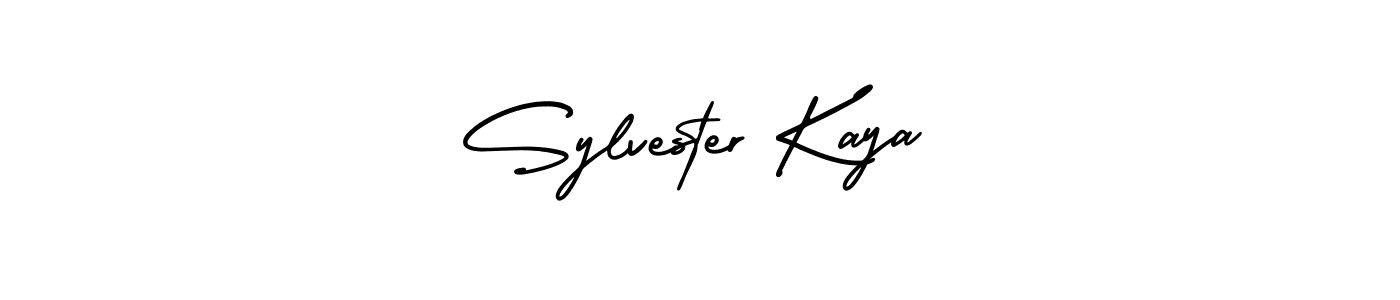 Make a beautiful signature design for name Sylvester Kaya. With this signature (AmerikaSignatureDemo-Regular) style, you can create a handwritten signature for free. Sylvester Kaya signature style 3 images and pictures png