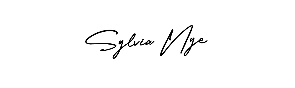 Make a short Sylvia Nye signature style. Manage your documents anywhere anytime using AmerikaSignatureDemo-Regular. Create and add eSignatures, submit forms, share and send files easily. Sylvia Nye signature style 3 images and pictures png