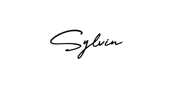 if you are searching for the best signature style for your name Sylvin. so please give up your signature search. here we have designed multiple signature styles  using AmerikaSignatureDemo-Regular. Sylvin signature style 3 images and pictures png