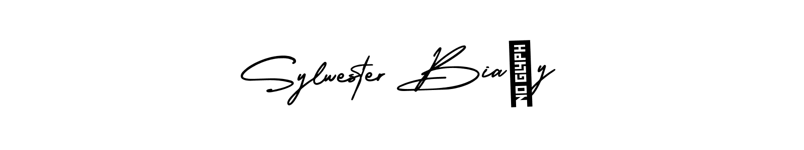 Create a beautiful signature design for name Sylwester Biały. With this signature (AmerikaSignatureDemo-Regular) fonts, you can make a handwritten signature for free. Sylwester Biały signature style 3 images and pictures png