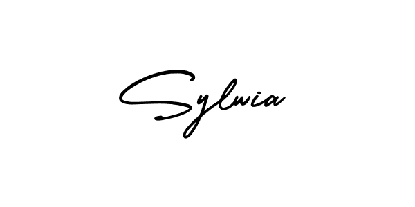 How to Draw Sylwia signature style? AmerikaSignatureDemo-Regular is a latest design signature styles for name Sylwia. Sylwia signature style 3 images and pictures png