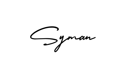 if you are searching for the best signature style for your name Syman. so please give up your signature search. here we have designed multiple signature styles  using AmerikaSignatureDemo-Regular. Syman signature style 3 images and pictures png