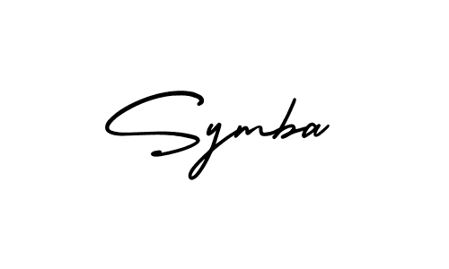 AmerikaSignatureDemo-Regular is a professional signature style that is perfect for those who want to add a touch of class to their signature. It is also a great choice for those who want to make their signature more unique. Get Symba name to fancy signature for free. Symba signature style 3 images and pictures png