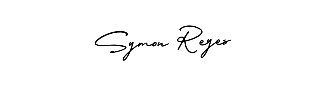 AmerikaSignatureDemo-Regular is a professional signature style that is perfect for those who want to add a touch of class to their signature. It is also a great choice for those who want to make their signature more unique. Get Symon Reyes name to fancy signature for free. Symon Reyes signature style 3 images and pictures png