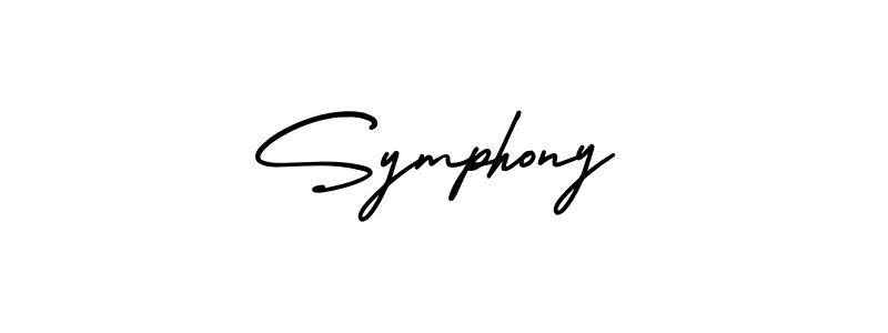 Make a beautiful signature design for name Symphony. With this signature (AmerikaSignatureDemo-Regular) style, you can create a handwritten signature for free. Symphony signature style 3 images and pictures png