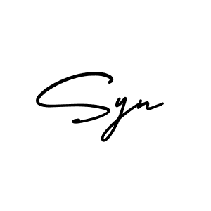 AmerikaSignatureDemo-Regular is a professional signature style that is perfect for those who want to add a touch of class to their signature. It is also a great choice for those who want to make their signature more unique. Get Syn name to fancy signature for free. Syn signature style 3 images and pictures png