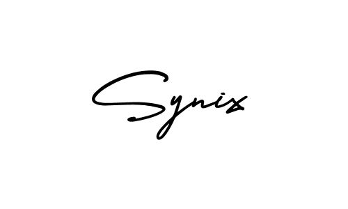 Design your own signature with our free online signature maker. With this signature software, you can create a handwritten (AmerikaSignatureDemo-Regular) signature for name Synix. Synix signature style 3 images and pictures png