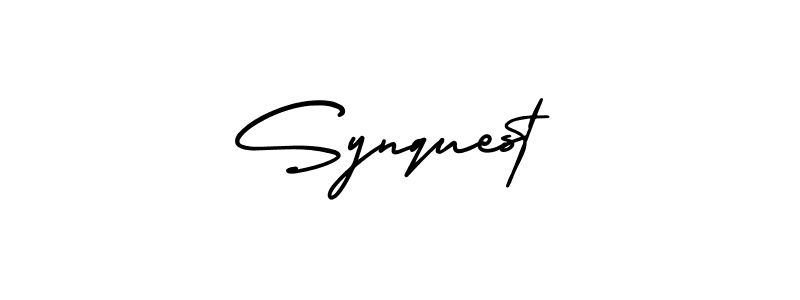 The best way (AmerikaSignatureDemo-Regular) to make a short signature is to pick only two or three words in your name. The name Synquest include a total of six letters. For converting this name. Synquest signature style 3 images and pictures png