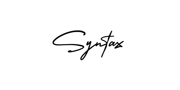 Design your own signature with our free online signature maker. With this signature software, you can create a handwritten (AmerikaSignatureDemo-Regular) signature for name Syntax. Syntax signature style 3 images and pictures png