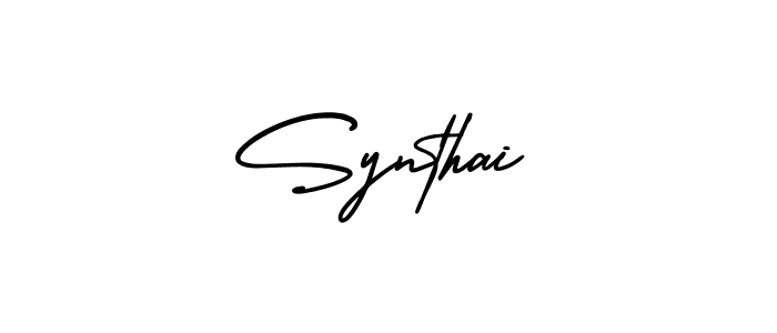 Use a signature maker to create a handwritten signature online. With this signature software, you can design (AmerikaSignatureDemo-Regular) your own signature for name Synthai. Synthai signature style 3 images and pictures png