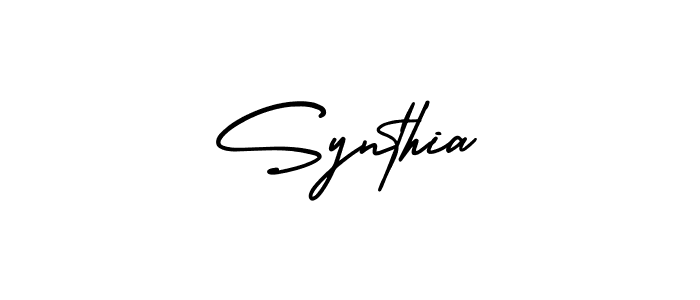 The best way (AmerikaSignatureDemo-Regular) to make a short signature is to pick only two or three words in your name. The name Synthia include a total of six letters. For converting this name. Synthia signature style 3 images and pictures png