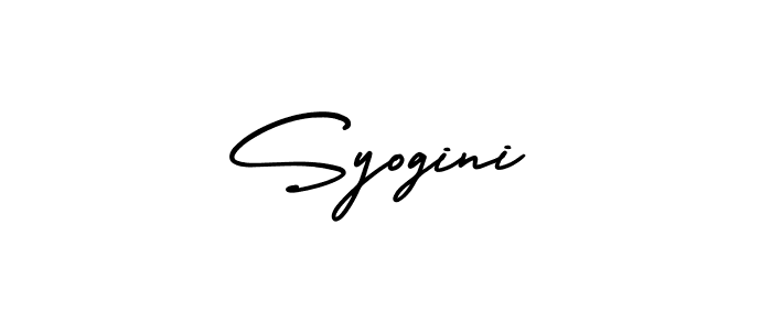 Design your own signature with our free online signature maker. With this signature software, you can create a handwritten (AmerikaSignatureDemo-Regular) signature for name Syogini. Syogini signature style 3 images and pictures png