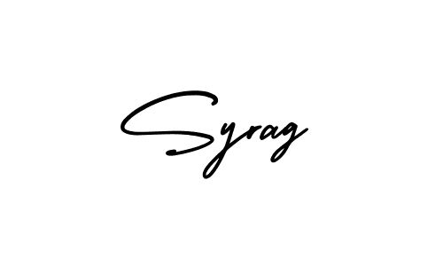 You can use this online signature creator to create a handwritten signature for the name Syrag. This is the best online autograph maker. Syrag signature style 3 images and pictures png