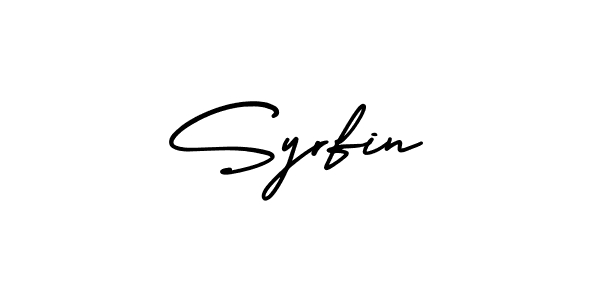 AmerikaSignatureDemo-Regular is a professional signature style that is perfect for those who want to add a touch of class to their signature. It is also a great choice for those who want to make their signature more unique. Get Syrfin name to fancy signature for free. Syrfin signature style 3 images and pictures png