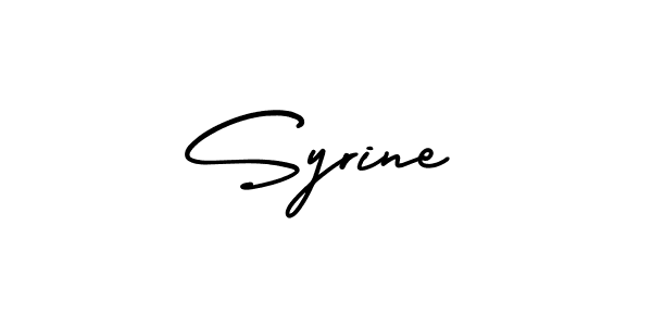 Create a beautiful signature design for name Syrine. With this signature (AmerikaSignatureDemo-Regular) fonts, you can make a handwritten signature for free. Syrine signature style 3 images and pictures png
