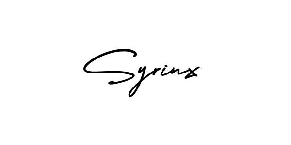 AmerikaSignatureDemo-Regular is a professional signature style that is perfect for those who want to add a touch of class to their signature. It is also a great choice for those who want to make their signature more unique. Get Syrinx name to fancy signature for free. Syrinx signature style 3 images and pictures png