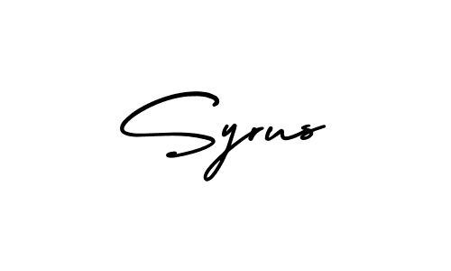 You should practise on your own different ways (AmerikaSignatureDemo-Regular) to write your name (Syrus) in signature. don't let someone else do it for you. Syrus signature style 3 images and pictures png