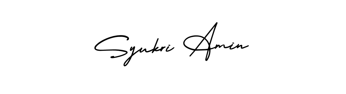 Make a beautiful signature design for name Syukri Amin. Use this online signature maker to create a handwritten signature for free. Syukri Amin signature style 3 images and pictures png