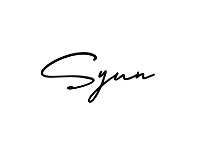 Also You can easily find your signature by using the search form. We will create Syun name handwritten signature images for you free of cost using AmerikaSignatureDemo-Regular sign style. Syun signature style 3 images and pictures png