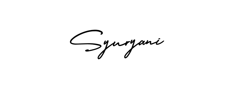 Create a beautiful signature design for name Syuryani. With this signature (AmerikaSignatureDemo-Regular) fonts, you can make a handwritten signature for free. Syuryani signature style 3 images and pictures png