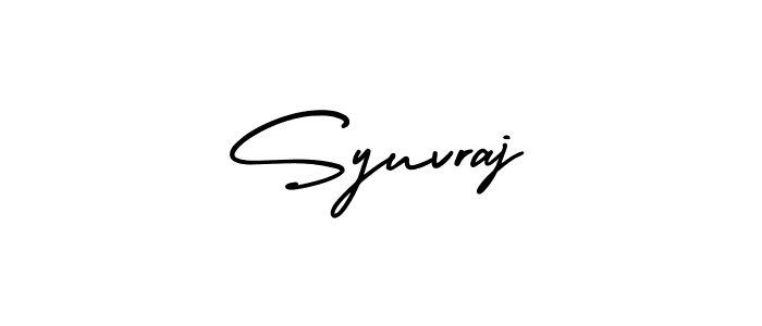 This is the best signature style for the Syuvraj name. Also you like these signature font (AmerikaSignatureDemo-Regular). Mix name signature. Syuvraj signature style 3 images and pictures png