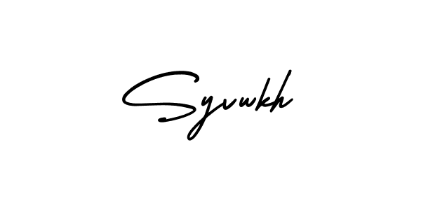 How to Draw Syvwkh signature style? AmerikaSignatureDemo-Regular is a latest design signature styles for name Syvwkh. Syvwkh signature style 3 images and pictures png