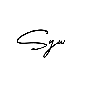 Make a beautiful signature design for name Syw. Use this online signature maker to create a handwritten signature for free. Syw signature style 3 images and pictures png