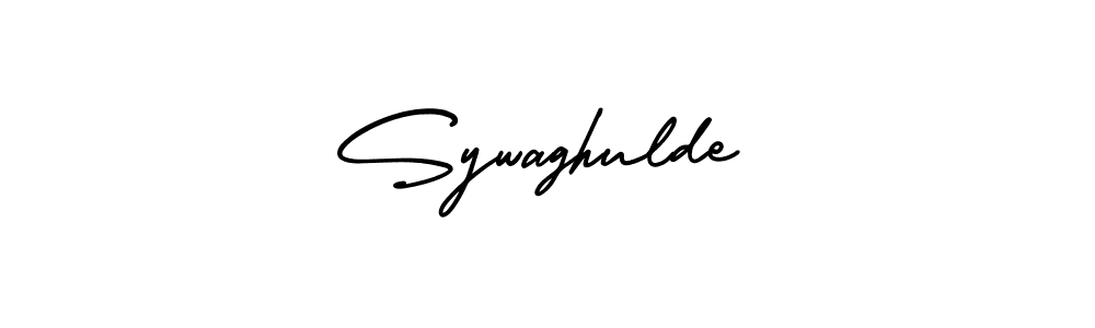 How to make Sywaghulde name signature. Use AmerikaSignatureDemo-Regular style for creating short signs online. This is the latest handwritten sign. Sywaghulde signature style 3 images and pictures png