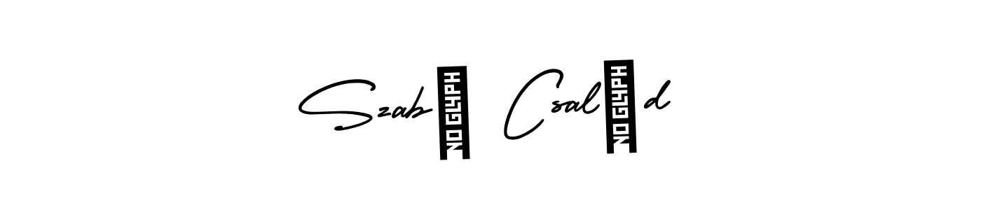 Szabó Család stylish signature style. Best Handwritten Sign (AmerikaSignatureDemo-Regular) for my name. Handwritten Signature Collection Ideas for my name Szabó Család. Szabó Család signature style 3 images and pictures png