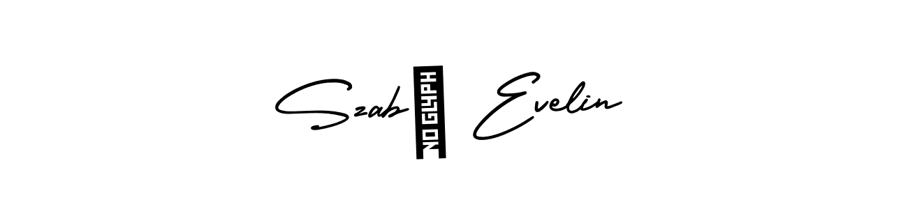 Make a beautiful signature design for name Szabó Evelin. With this signature (AmerikaSignatureDemo-Regular) style, you can create a handwritten signature for free. Szabó Evelin signature style 3 images and pictures png