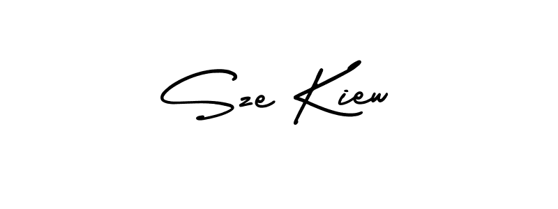 Design your own signature with our free online signature maker. With this signature software, you can create a handwritten (AmerikaSignatureDemo-Regular) signature for name Sze Kiew. Sze Kiew signature style 3 images and pictures png