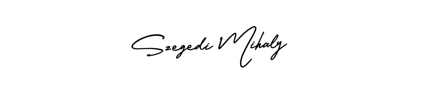 Make a short Szegedi Mihaly signature style. Manage your documents anywhere anytime using AmerikaSignatureDemo-Regular. Create and add eSignatures, submit forms, share and send files easily. Szegedi Mihaly signature style 3 images and pictures png